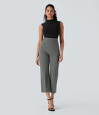 Pantalon de travail court gainant taille haute Halara Flex™ avec poches