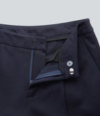 Pantalon tailleur évasé taille haute avec poches