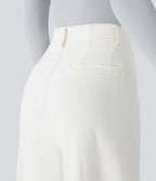 Halara Flex™ Jean large Palazzo et Taille Haute avec Poches Avant en Tricot Extensible Lavé