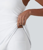 Robe de sport SoftlyZero™ Airy 2-en-1 à dos nageur croisé en mesh respirant avec brassière intégrée et effet frais InstantCool avec poches, protection solaire UPF50+