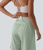 Short de yoga 2-en-1 SoftlyZero™ Airy taille très haute effet frais InstantCool 22,8 cm avec poches