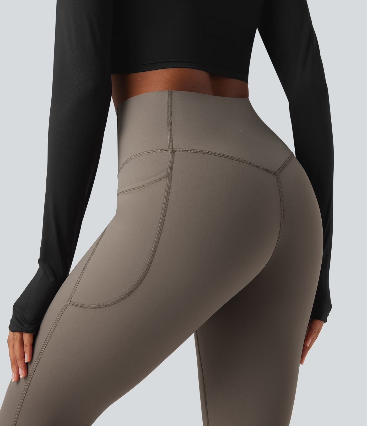 Legging bootcut polaire thermique yoga gainant modelant taille haute Halara UltraSculpt™ Heat avec poches