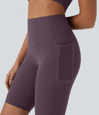 Short cycliste 22,8 cm d'entraînement gainant taille haute avec poches Halara UltraSculpt™