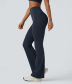 Pantalon de yoga à coupe bootcut gainant galbant taille haute avec effet scrunch et poches Halara UltraSculpt™