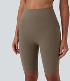 Short cycliste 12,5 cm d'entraînement gainant galbant taille haute avec empiècements résille contrastés et poches Halara UltraSculpt™