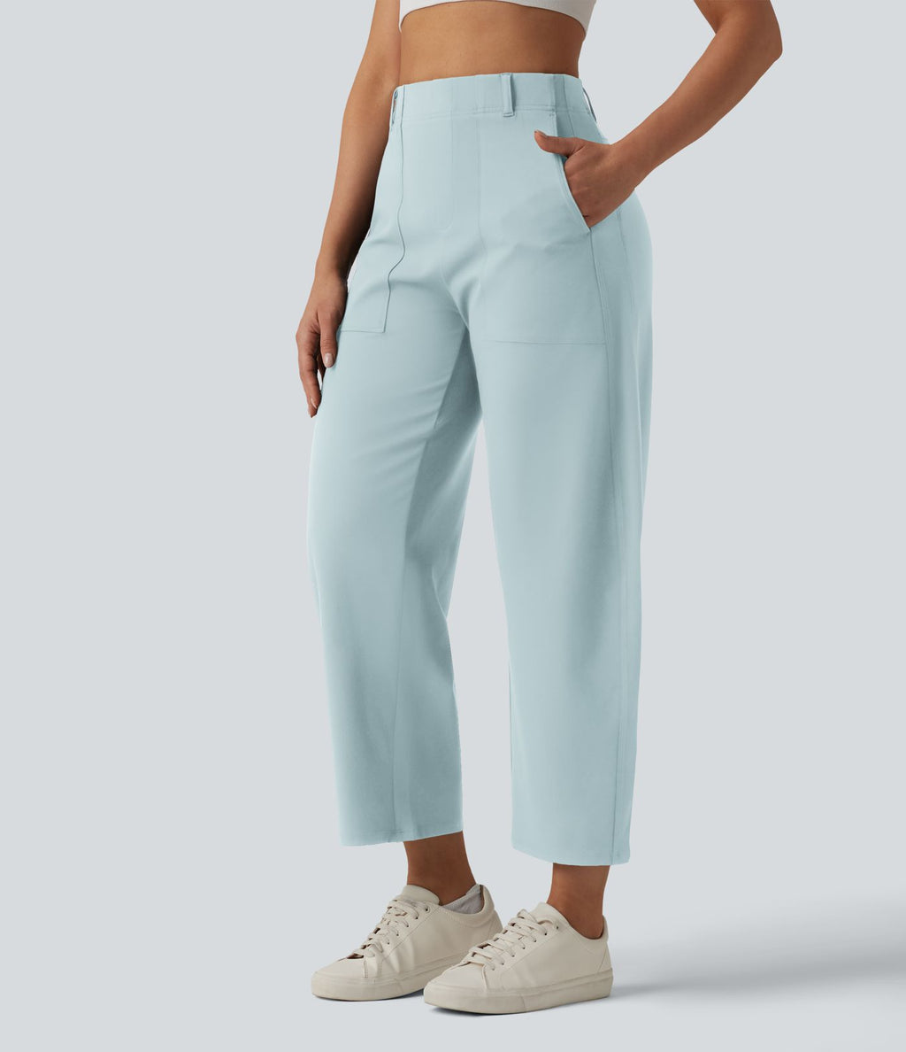 Pantalon barrel DayStretch taille haute avec poches