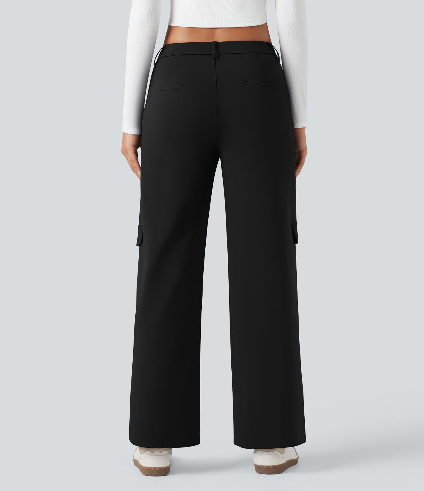 Pantalon tailleur thermique SoftlyZero™ Plush coupe droite taille mi-haute avec poches