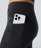 Halara Flex™ Jegging Travail Capri Tricoté Extensible Lavé Poche Latérale Croisée