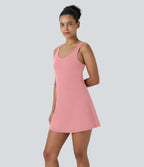Robe de tennis mini SoftlyZero™ Airy à dos nu avec dos nageur découpé et poches effet frais InstantCool