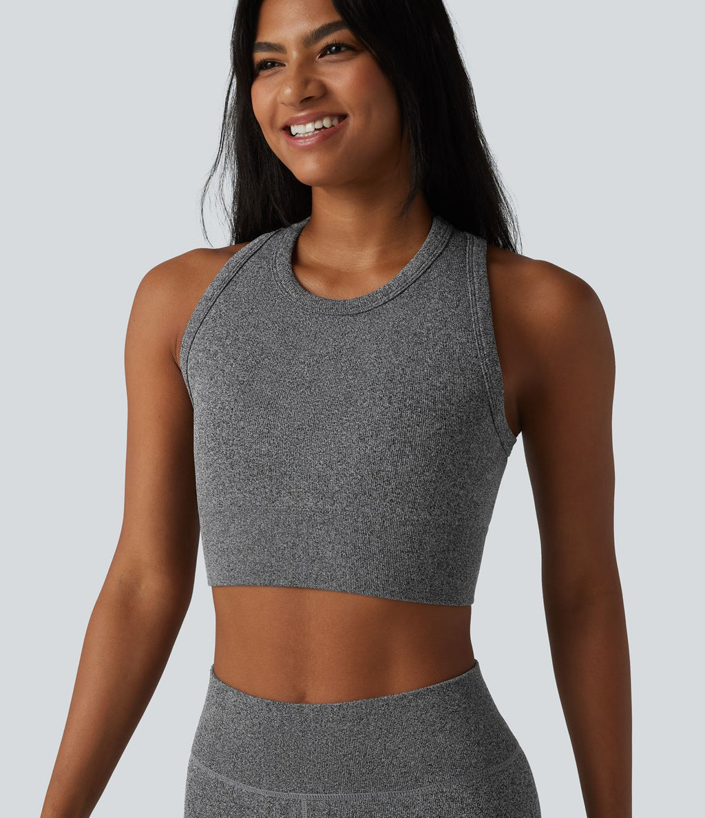 OneForm Seamless Flow Crop top casual dos nageur sans couture