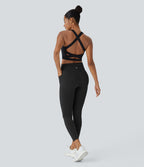 Legging d'entraînement gainant galbant taille haute avec effet scrunch et poches Halara UltraSculpt™