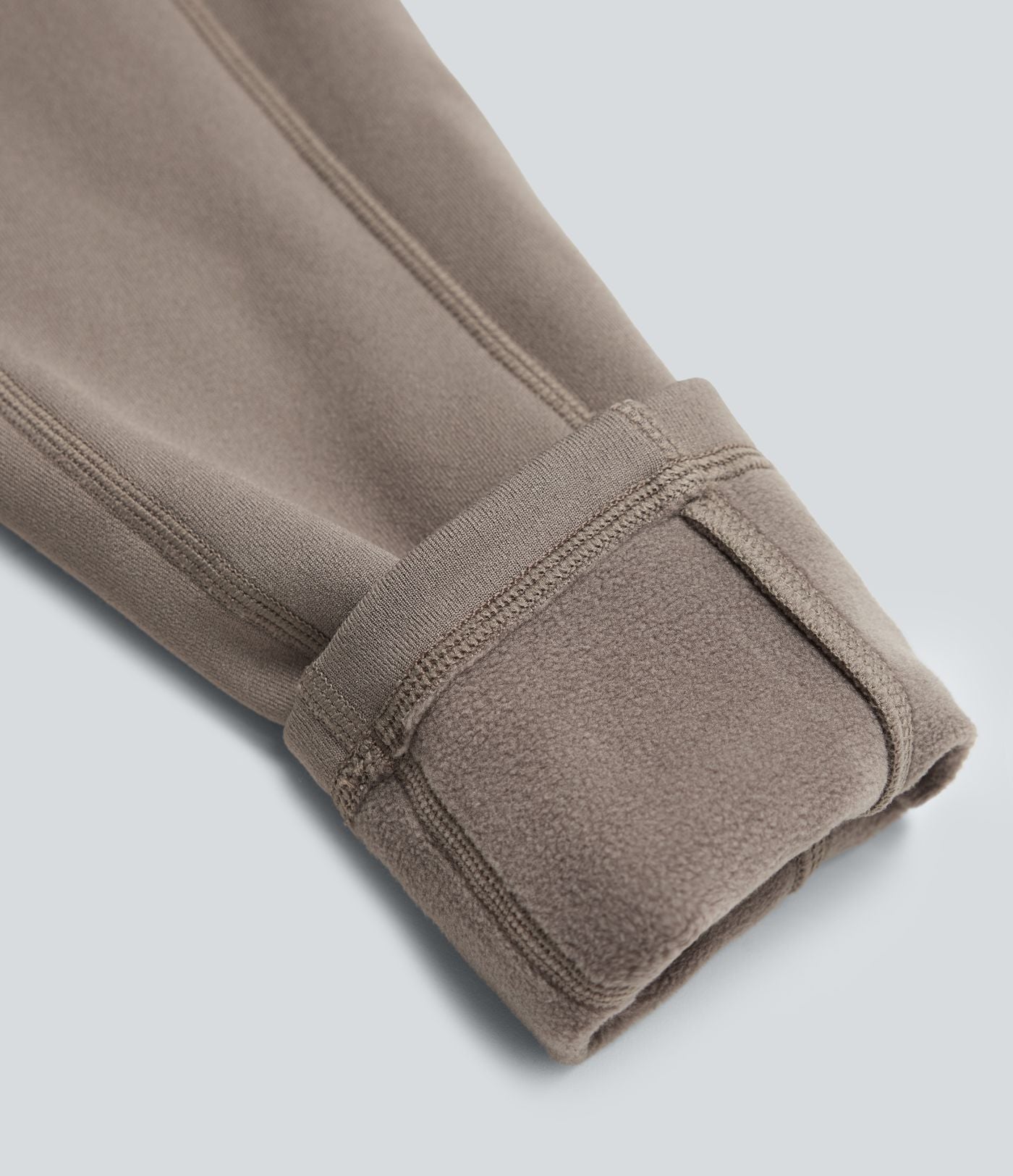 Legging de randonnée 7/8 en molleton taille haute avec cordon et poche