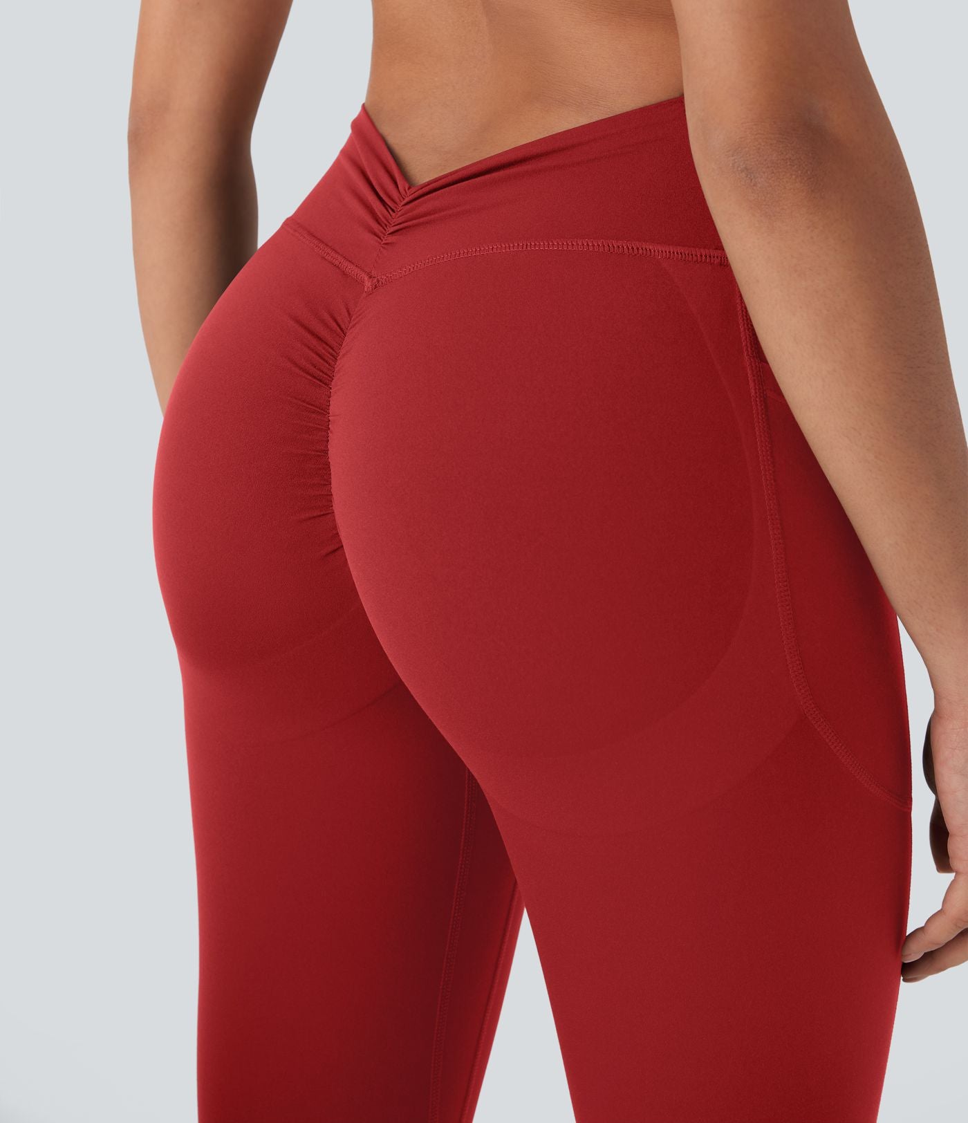 Legging de yoga gainant galbant taille haute avec fronces et poches Halara UltraSculpt™