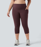 Jupe-short de tennis courte 2-en-1 gainante taille haute avec poches