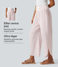 Pantalon Breezeful™ style vacances taille haute gainant 2-en-1 à bas fendu, séchage rapide et poches