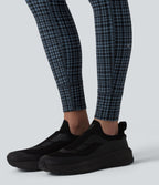 Legging de yoga Halara UltraSculpt™ taille haute avec cordon de serrage imprimé carreaux avec poches