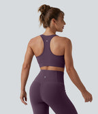 Brassière de sport running Halara UltraSculpt™ maintien léger col V dos nageur bonnets E-G