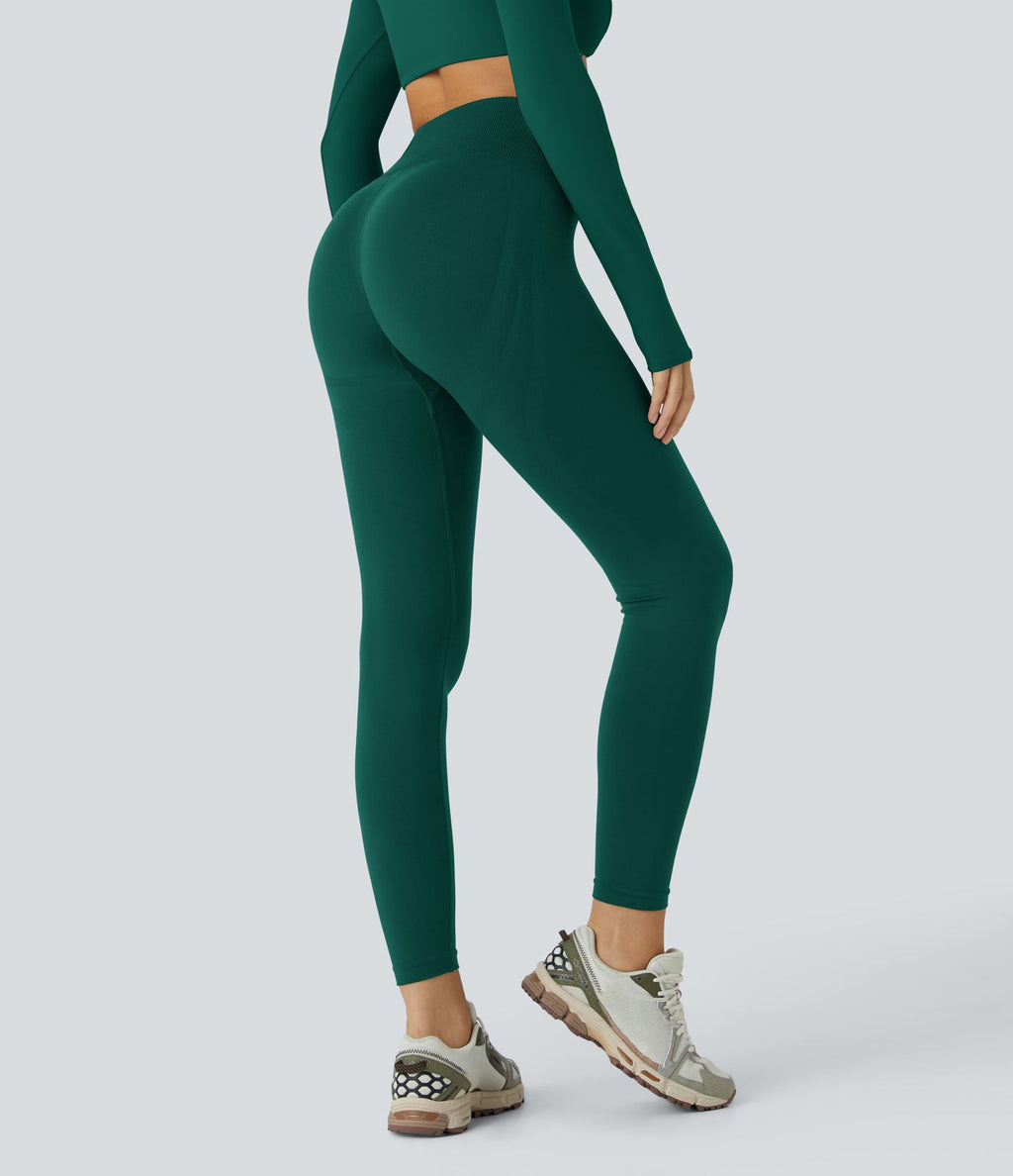 Legging yoga gainant effet push-up taille moyenne sans couture OneForm Seamless Flow