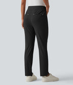 Pantalon de golf fuselé taille haute avec poches
