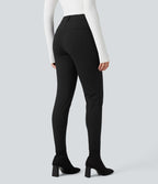 Pantalon tailleur Halara Flex™ skinny chevrons taille haute avec poches