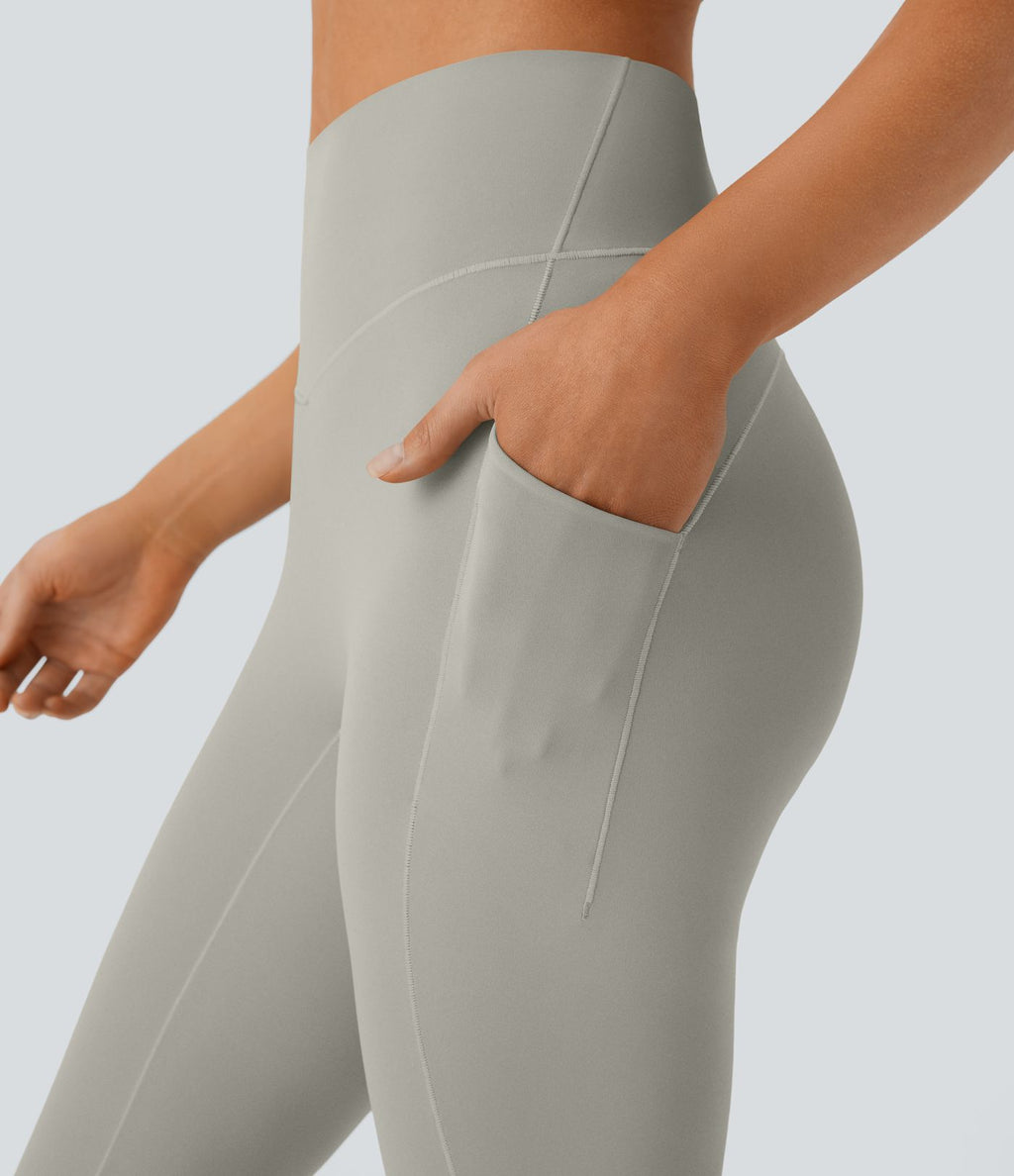 Short cycliste 17,5 cm d'entraînement gainant galbant taille haute avec poches Halara UltraSculpt™