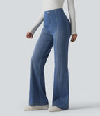Halara Flex™ Jean évasé casual taille haute ventre plat avec poches