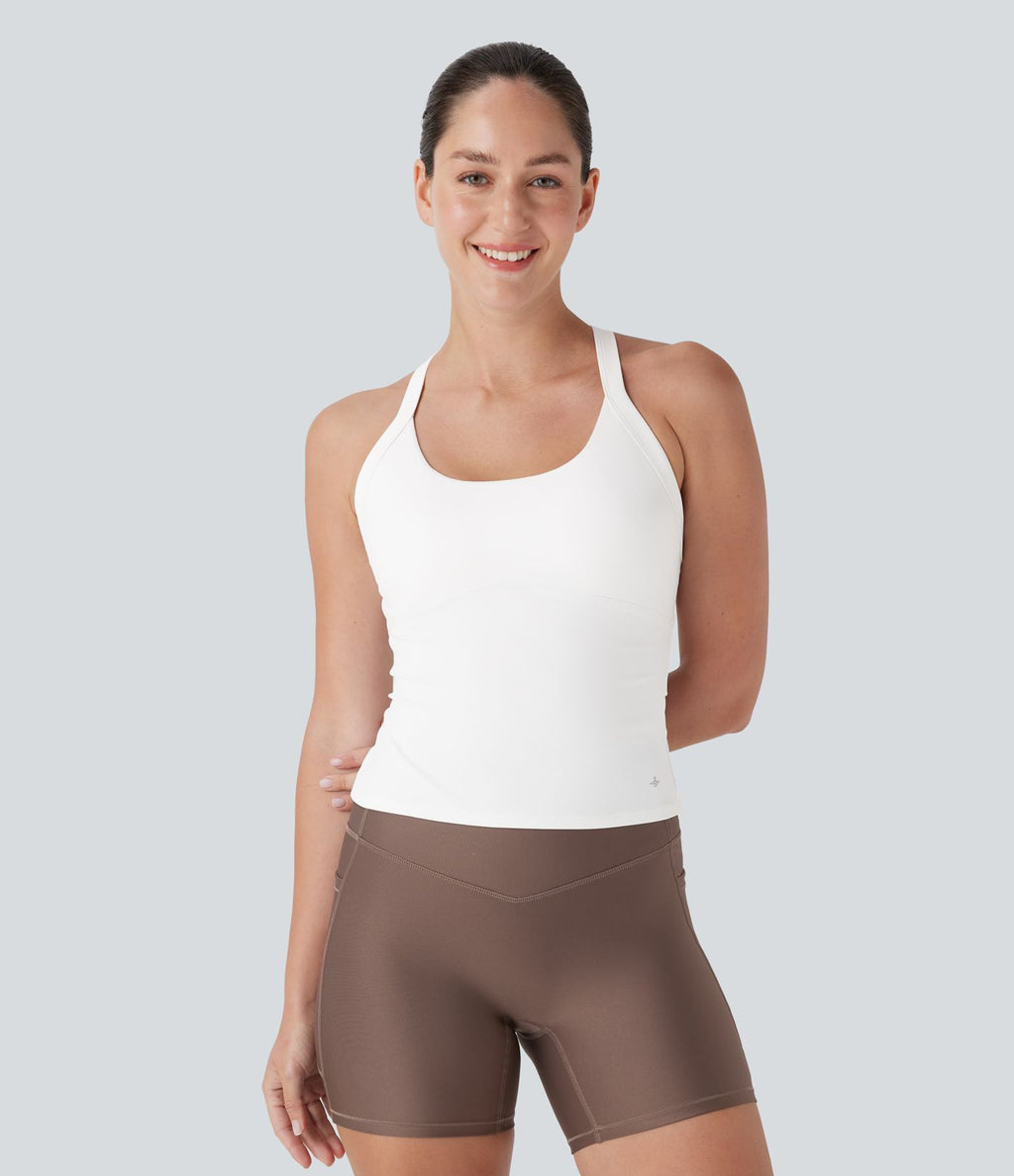 Débardeur yoga SoftlyZero™ Plush à découpes A-D