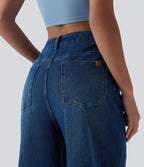 Jean Halara Flex™ taille haute large décontracté avec poches
