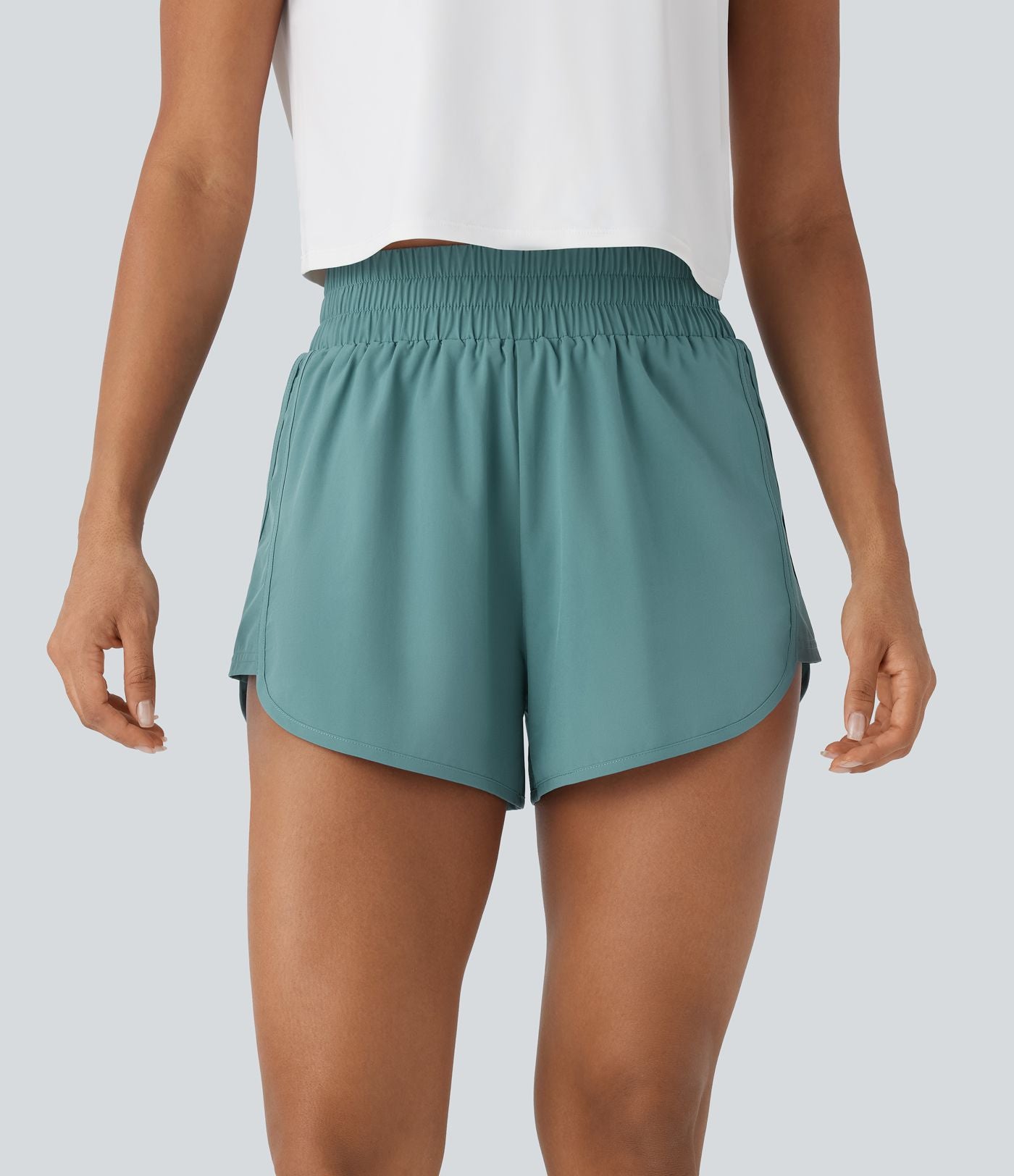 Short de randonnée Breezeful™ taille haute à séchage rapide avec poche zippée dos et ourlet arrondi