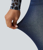 Halara Flex™ Jean slim casual capri taille haute avec fentes et poches