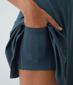Robe de Danse Sport Mini à Volants Torsadés Dos Nu - Longueur Plus