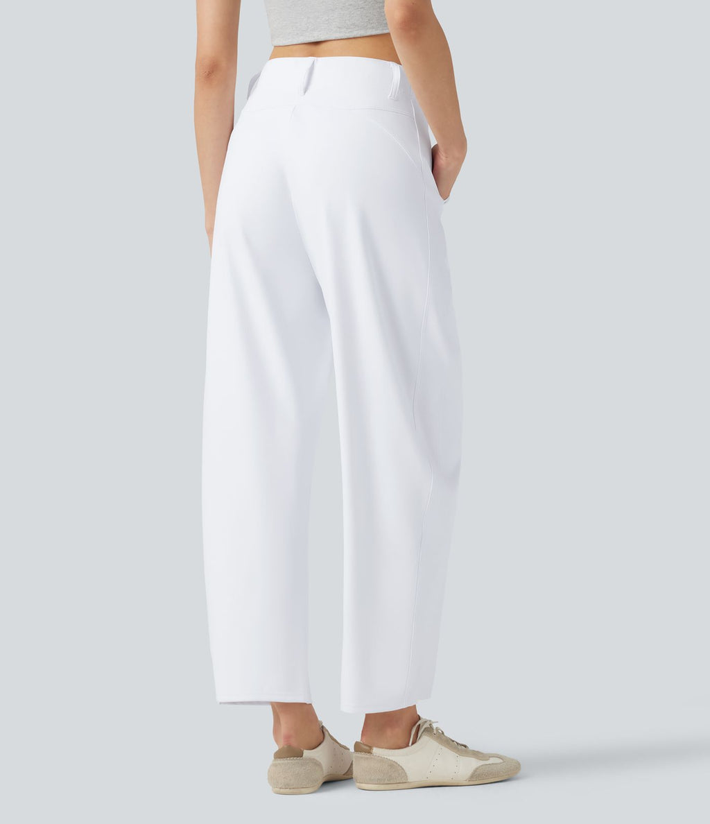 Pantalon barrel DayStretch taille haute avec poches