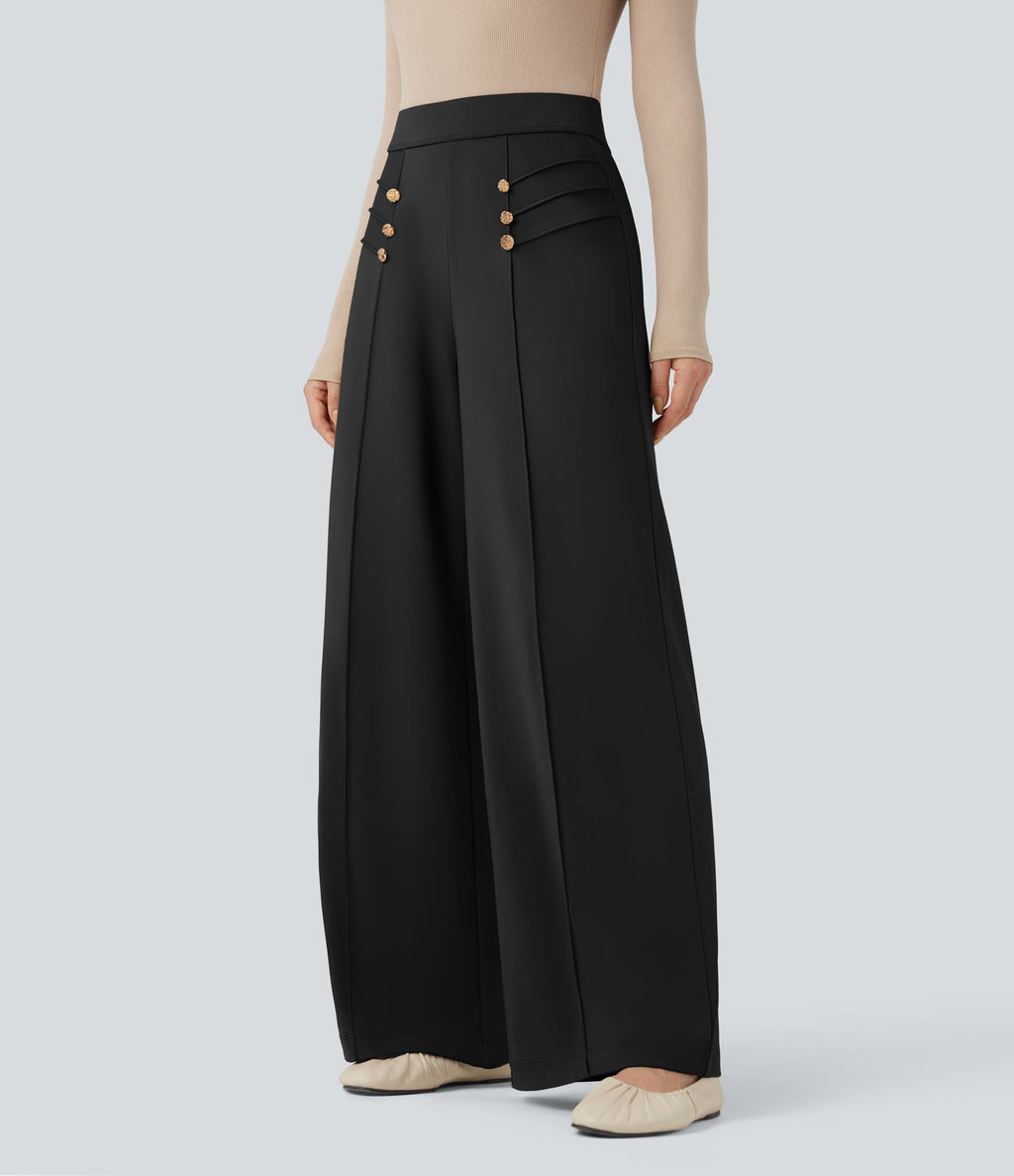 Pantalon tailleur ample taille haute Halara Flex™ DayStretch avec poches