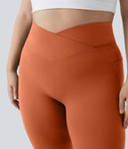 Softlyzero™ Legging Grande Taille Pleine Longueur Taille Haute Poches Latérales Croisée - UPF50+