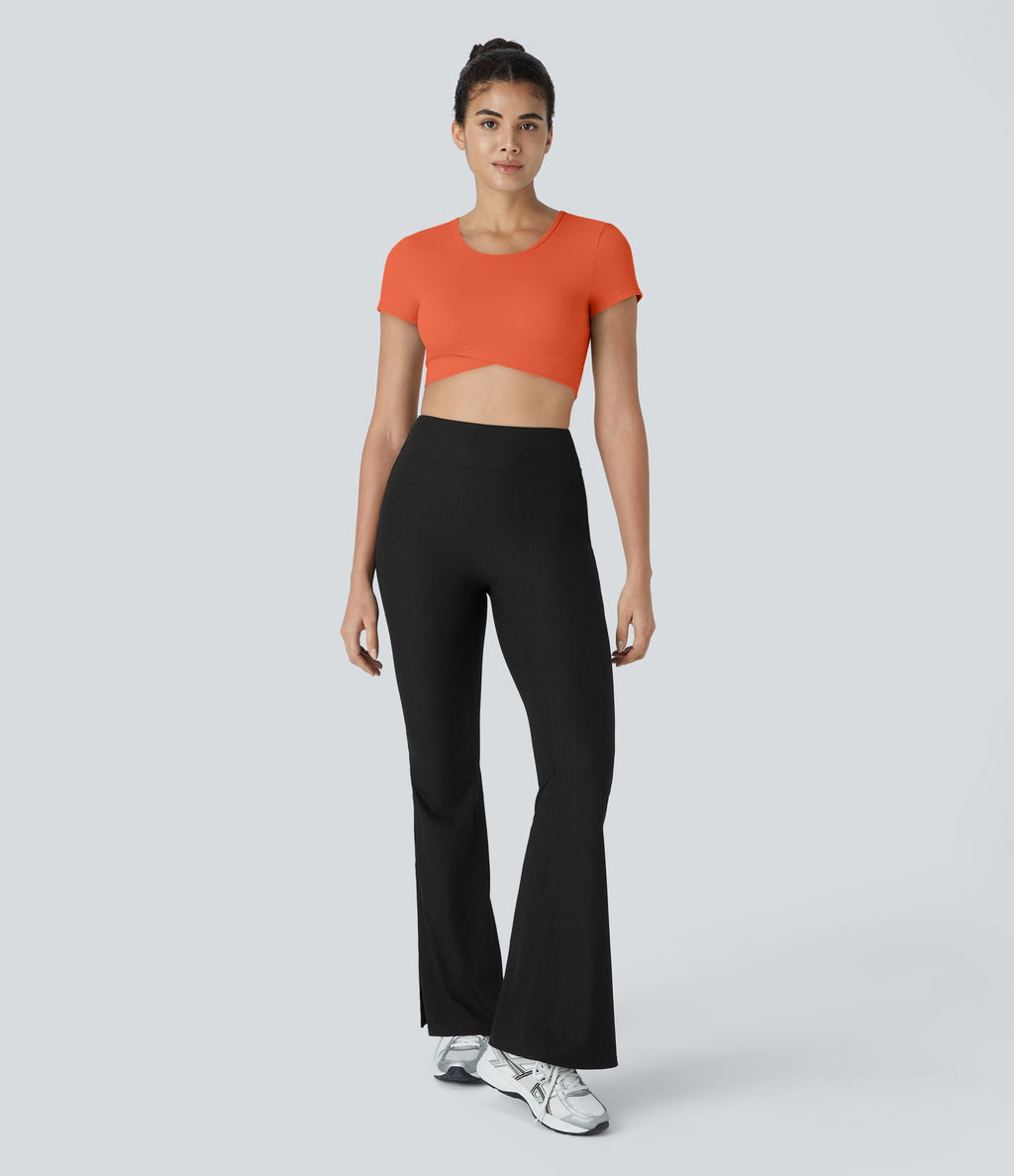 Softlyzero™ Plush Sports Top Ourlet Croisé
