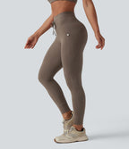 Legging de yoga Halara UltraSculpt™ taille haute avec cordon de serrage imprimé zèbre avec poches