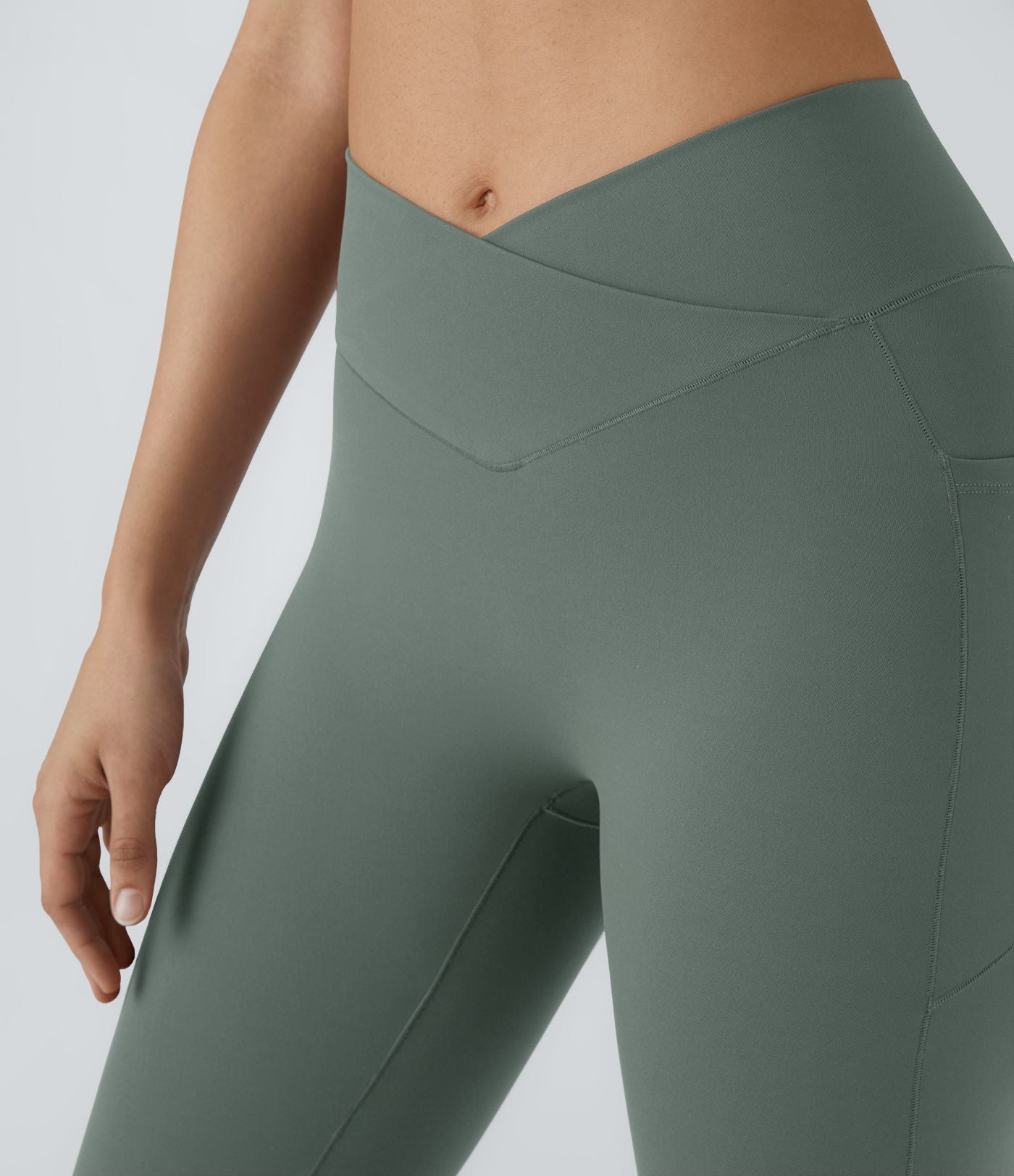 Patitoff™ 2.0 Legging Yoga Résistant Poils d'Animaux Taille Haute Croisée Poches Latérales