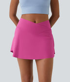 Jupe de tennis mini 2-en-1 quotidienne SoftlyZero™ Airy avec croisement, poche latérale et effet frais InstantCool, Lucid, protection solaire UPF50+
