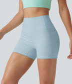 Short cycliste d’entraînement Halara UltraSculpt™ 8cm taille haute gainant avec poches