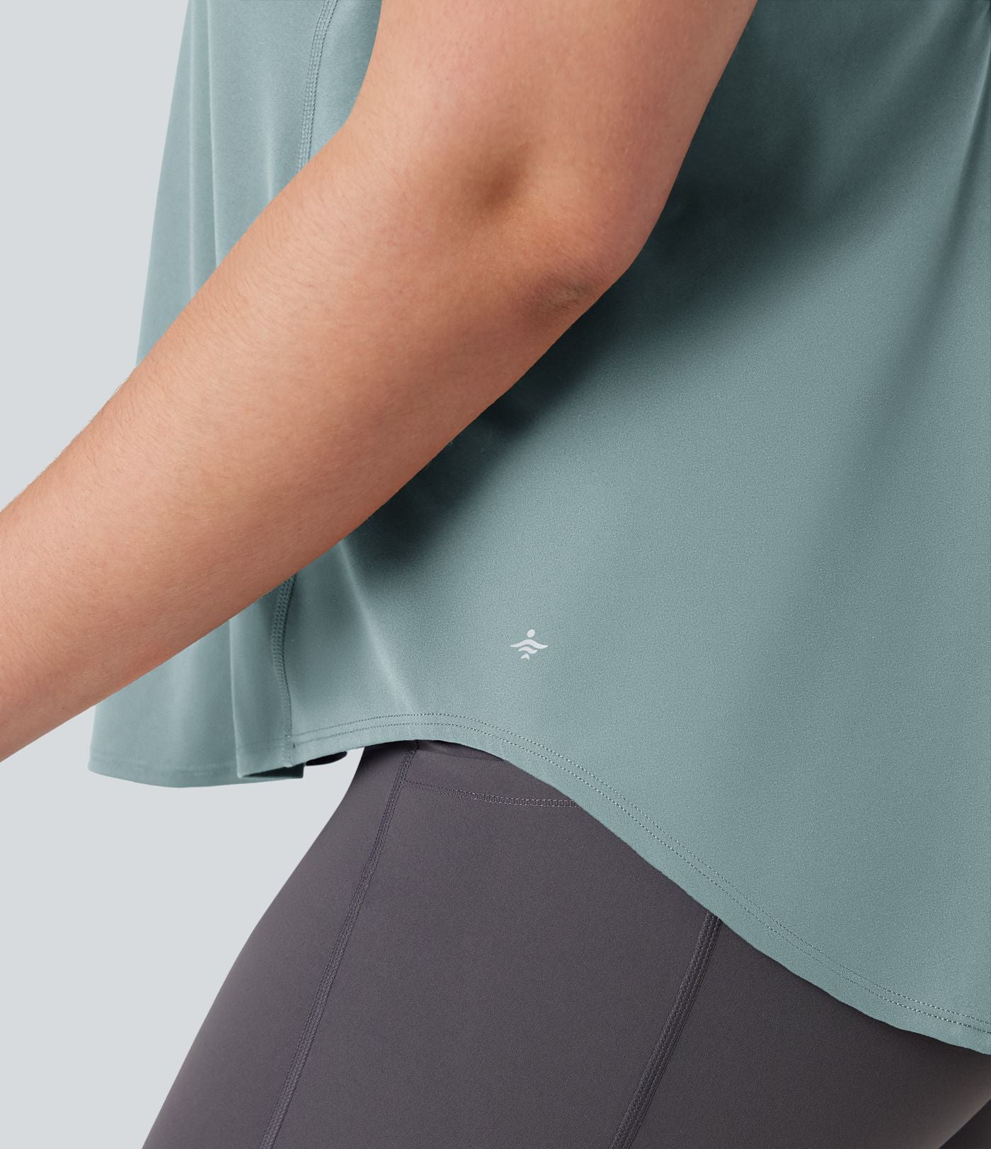 Débardeur running Halara UltraSculpt™ grande taille col rond ourlet arrondi