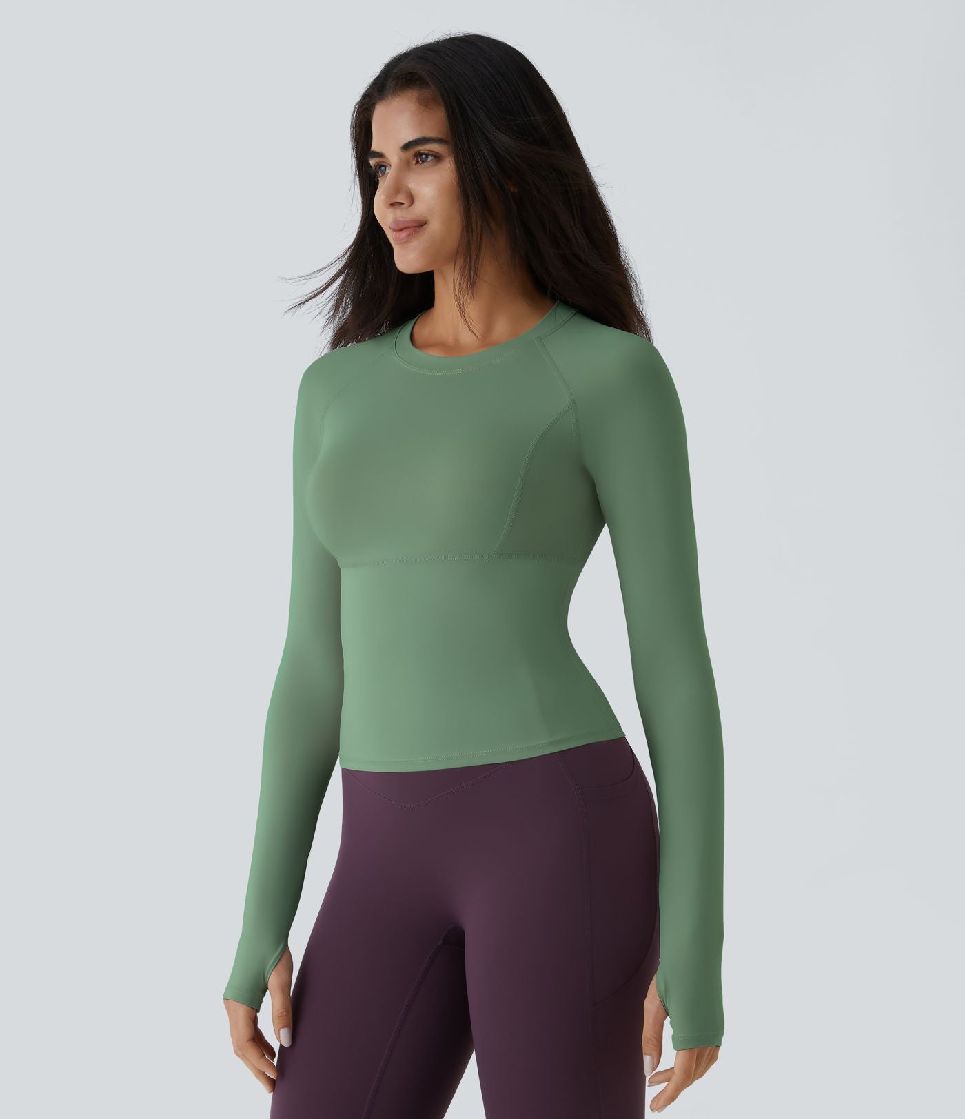 Top Sport Yoga Uni Trous pour les Pouce