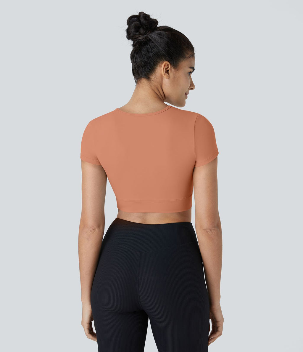 Softlyzero™ Plush Sports Top Ourlet Croisé