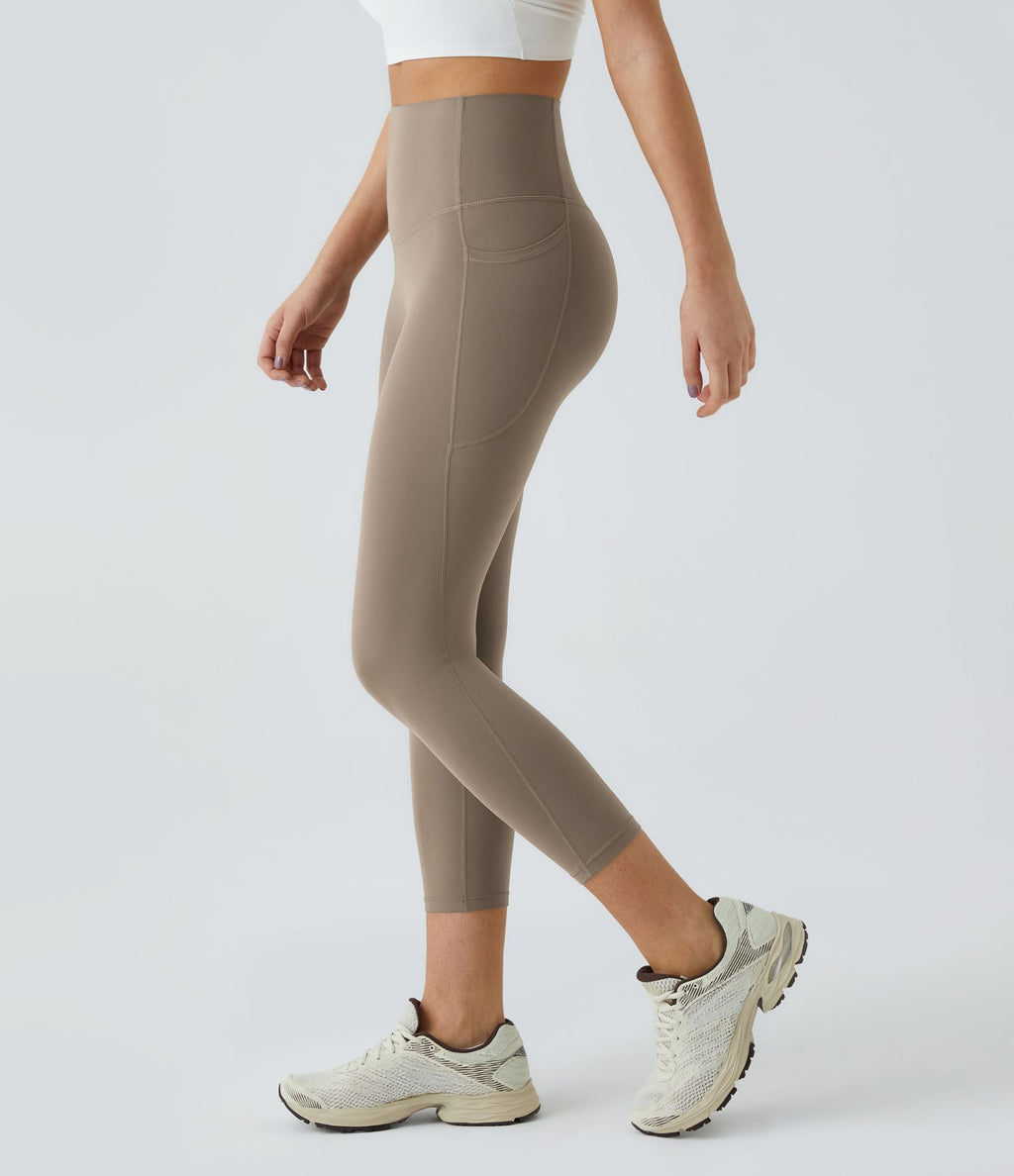 Legging corsaire d'entraînement gainant taille haute avec poches Halara UltraSculpt™
