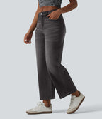 Halara Flex™ Jean large 7/8 taille mi-haute avec poches