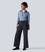 Pantalon tailleur thermique SoftlyZero™ Plush coupe droite taille mi-haute avec poches