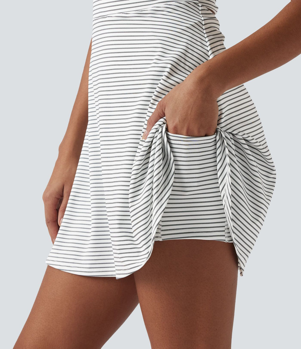 Robe active mini de danse 2-en-1 à rayures - Édition Easy Peasy