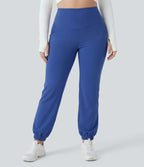 Jogging de danse grande taille SoftlyZero™ taille haute gainant coupe ballon avec poches et protection solaire UPF50+