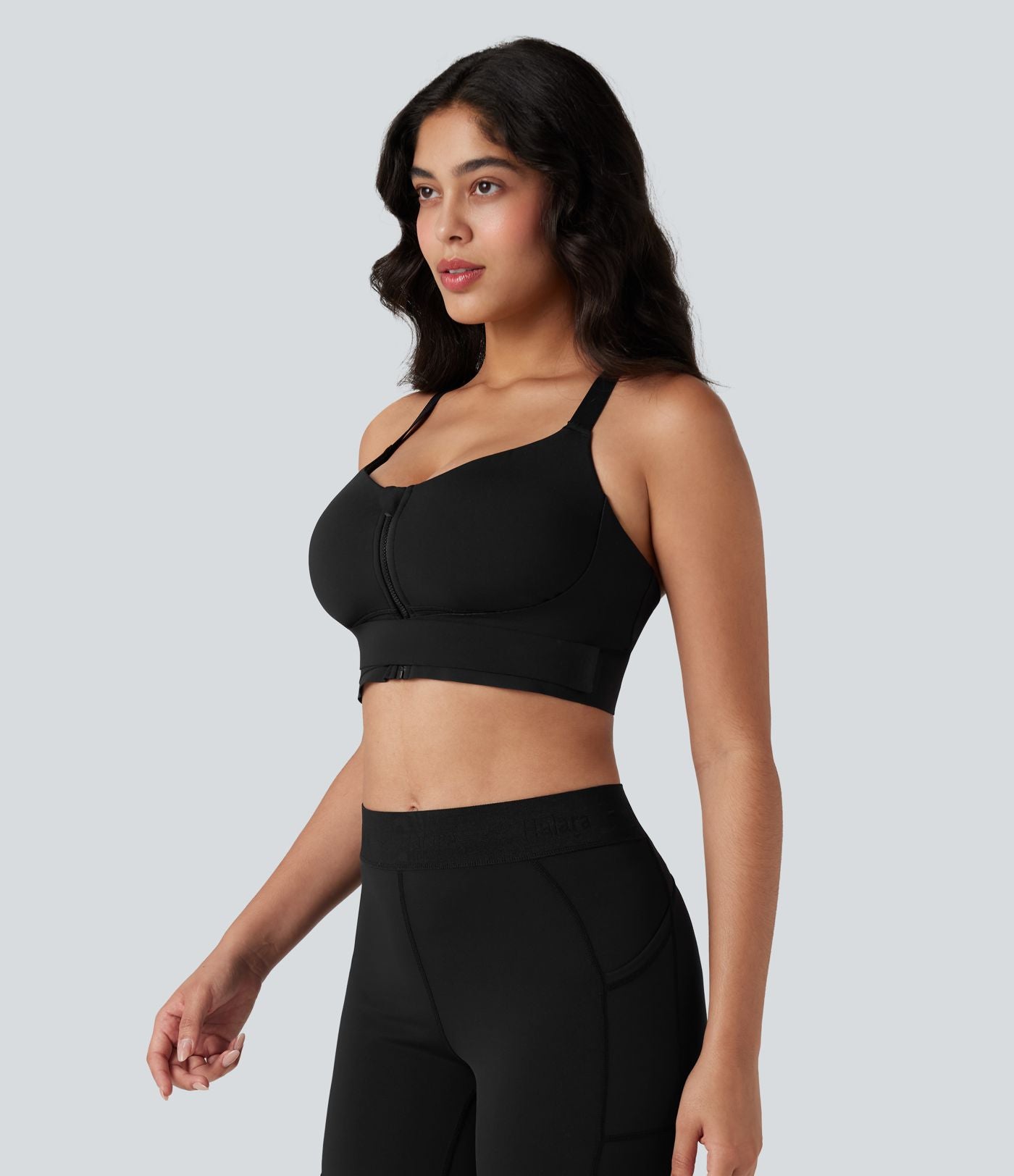 Brassière de sport SpeedWave™ maintien moyen push-up fermeture éclair boucle ajustable séchage rapide running bonnets E-G