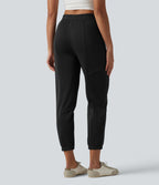 Jogging casual fuselé taille mi-haute avec poches