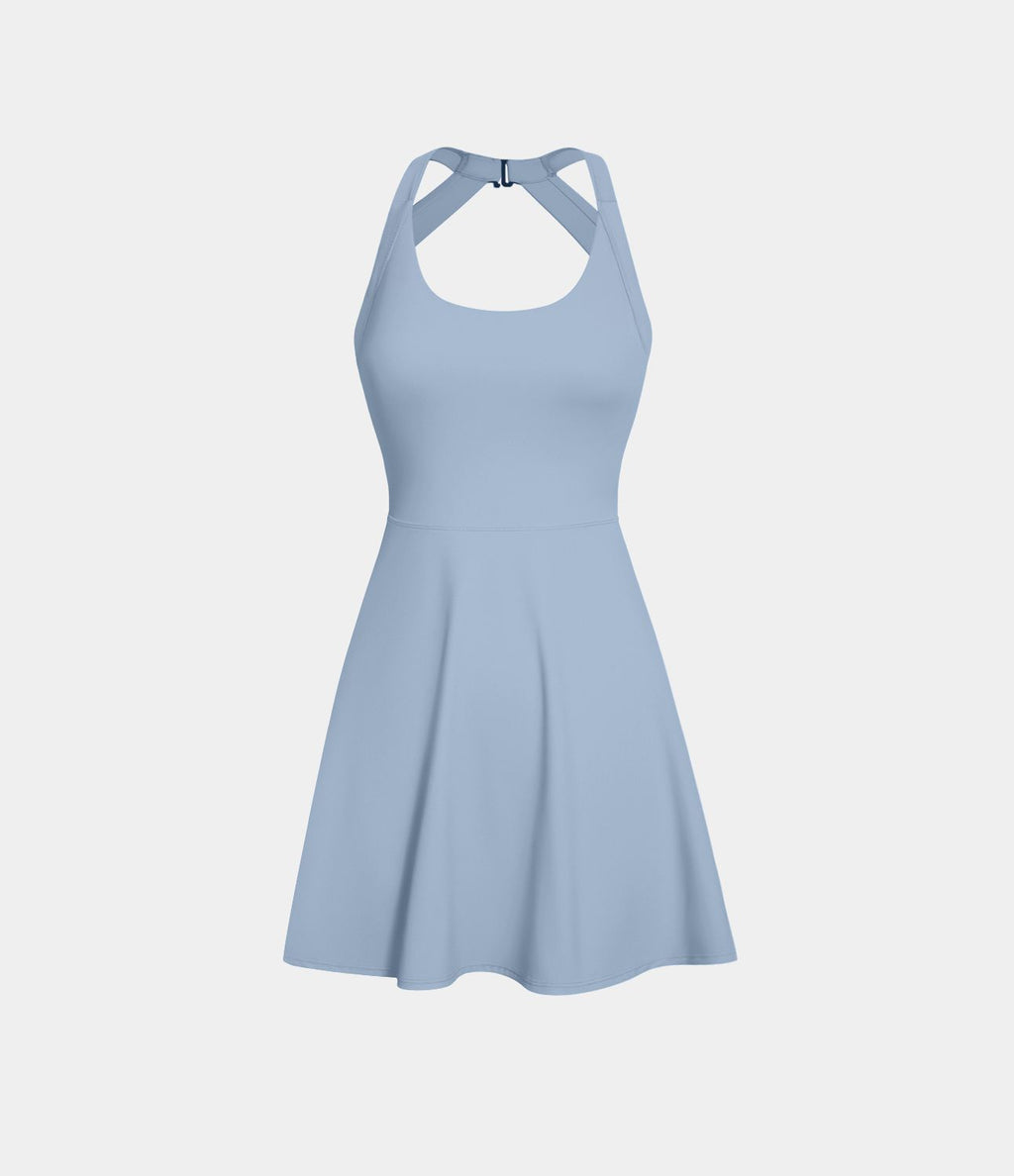 Robe de sport dos nu torsadée A-C